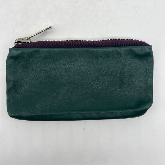 STOULS Leather Clutch Women's 3 Piece Set Green Pouches Wallet - Picture 7 of 14